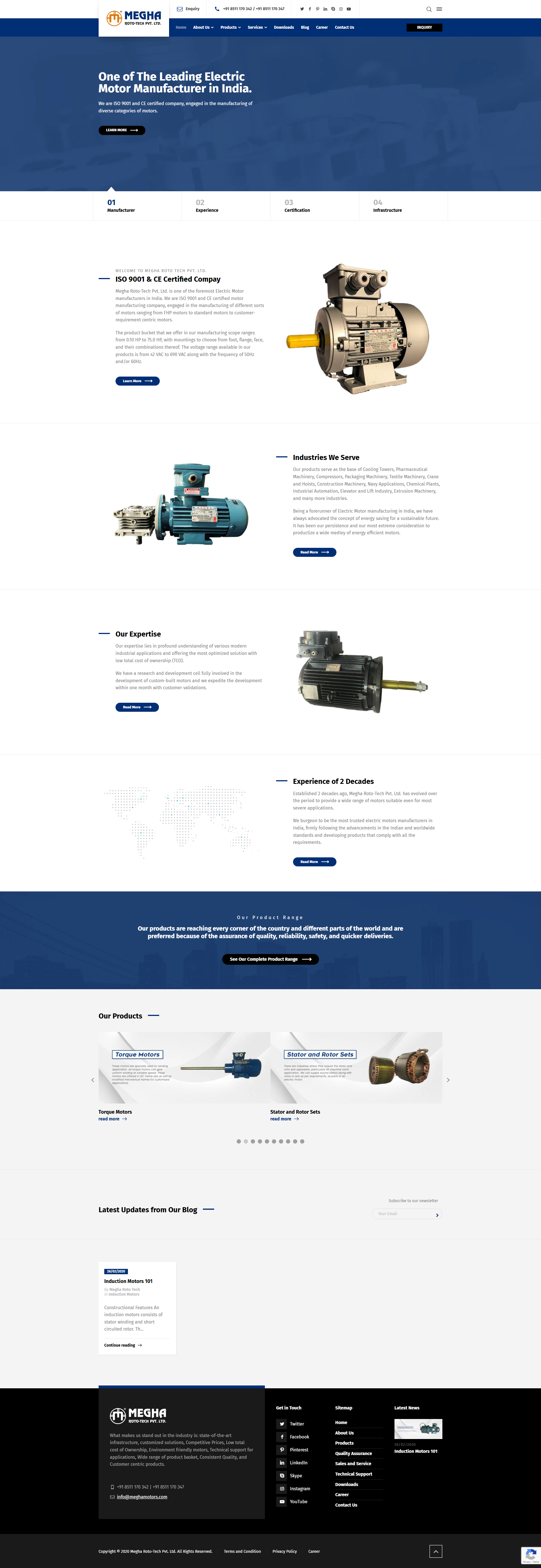 Megha Roto-Tech Pvt. Ltd. website screenshot