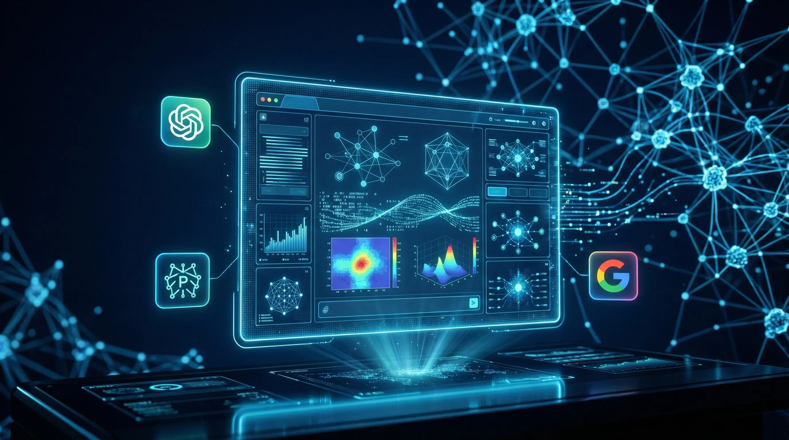 Answer Engine Optimisation - AI chat interface showing structured answers from ChatGPT and Perplexity